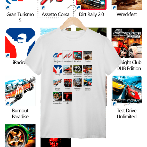 Camiseta Quality - Press Start to Race - STT023