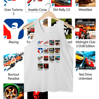 Nome do produto Regata Masculina - Press Start to Race - STT023