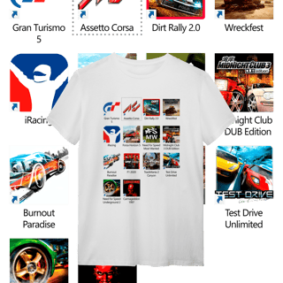 Nome do produto Camiseta Quality - Press Start to Race - STT023