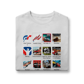 Nome do produto Camiseta Inf (10 a 14) - Press Start to Race - STT023