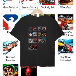 Nome do produto Camiseta Plus Size - Press Start to Race - STT023