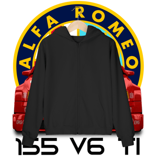 Nome do produto Moletom com Zíper Prime - Alfa Romeo 155 V6 TI DTM - STT022