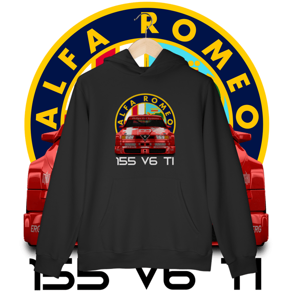 Moletom Canguru Prime - Alfa Romeo 155 V6 TI DTM - STT022