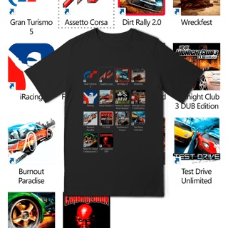 Nome do produto Camiseta Inf (10 a 14) - Press Start to Race - STT023