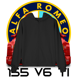 Nome do produto Moletom com Zíper Prime - Alfa Romeo 155 V6 TI DTM - STT022