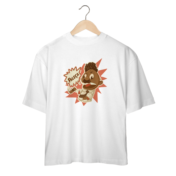 Oversized Faleça Versão 01 Grande Centralizado