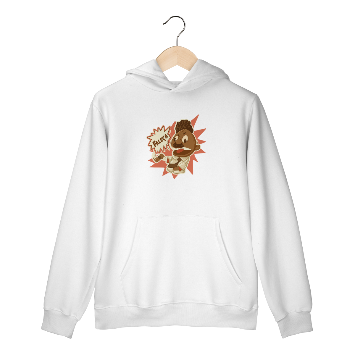 Nome do produto: Moletom Canguru Faleça Versão 01 Grande Centralizado