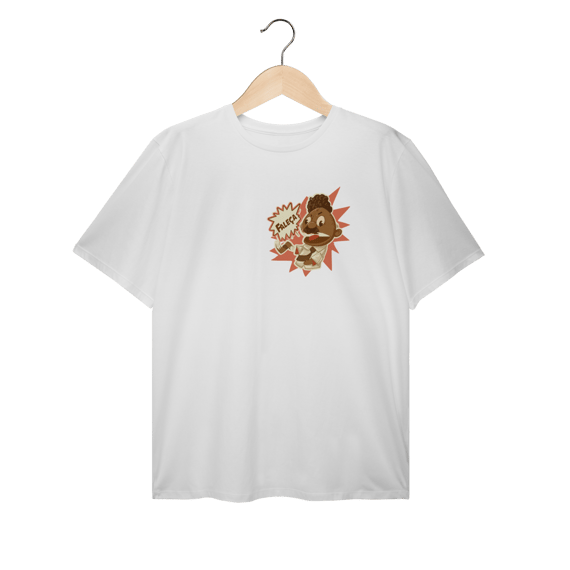 Camiseta Plus Size Faleça Versão 01 Pequeno Lateralizado