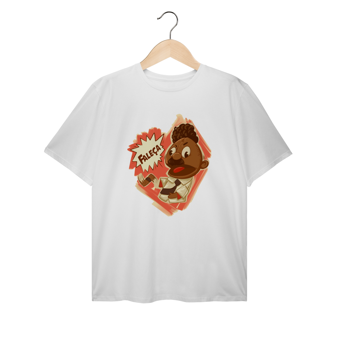 Nome do produto: Camiseta Plus Size Faleça Versão 02 Grande Centralizado