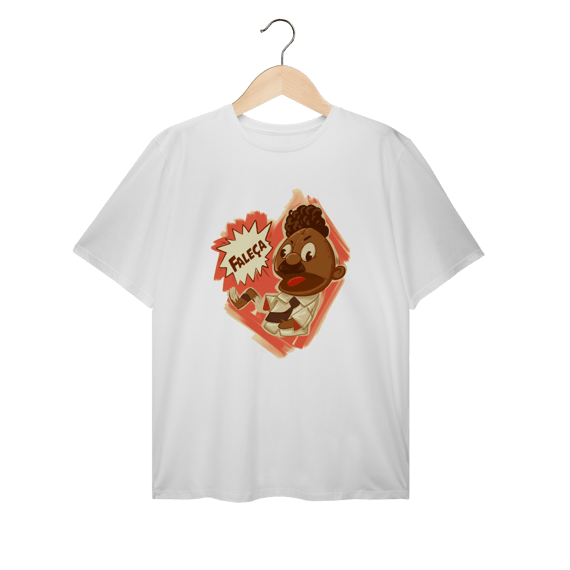 Camiseta Plus Size Faleça Versão 02 Grande Centralizado