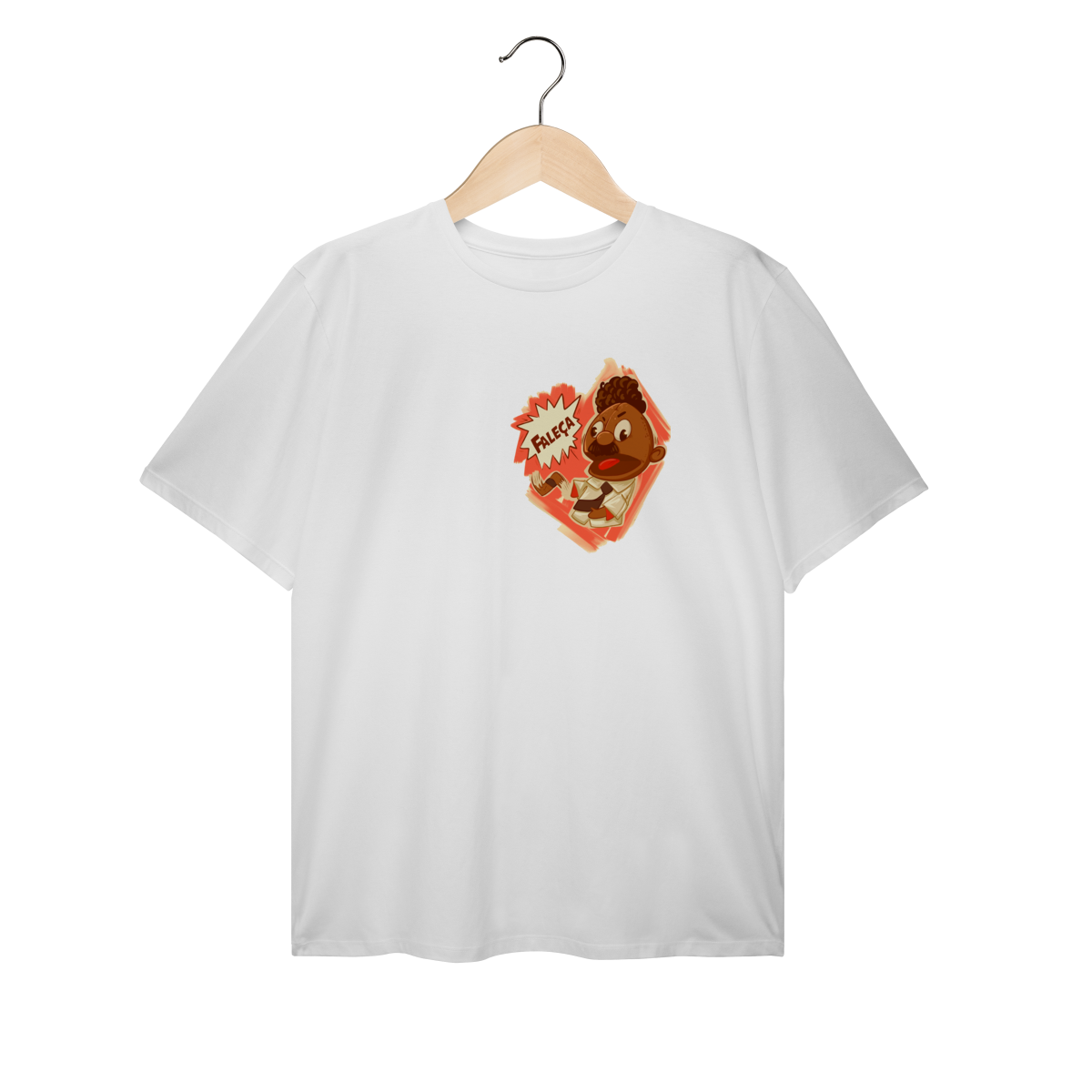 Nome do produto: Camiseta Plus Size Faleça Versão 02 Pequeno Lateralizado