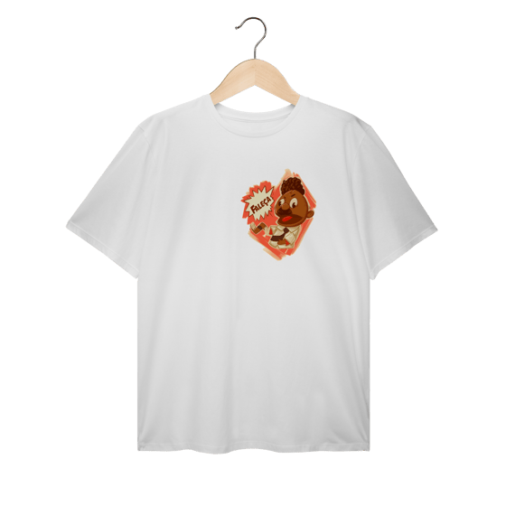 Camiseta Plus Size Faleça Versão 02 Pequeno Lateralizado