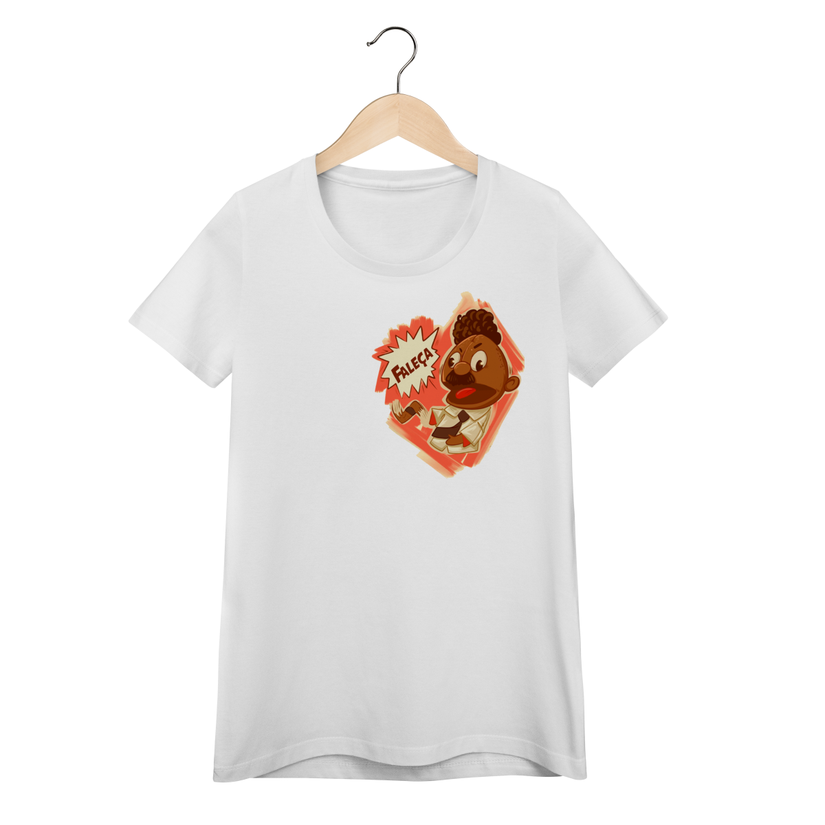 Nome do produto: Baby Look Faleça Versão 02 Pequeno Lateralizado