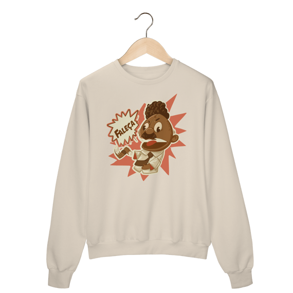 Moletom Fechado Faleça Versão 01 Grande Centralizado