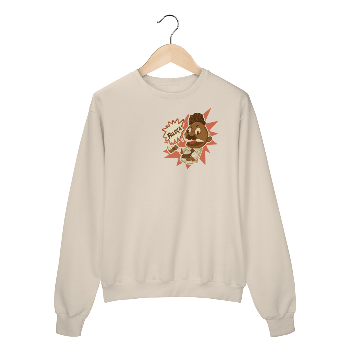 Nome do produto: Moletom Fechado Faleça Versão 01 Pequeno Lateralizado