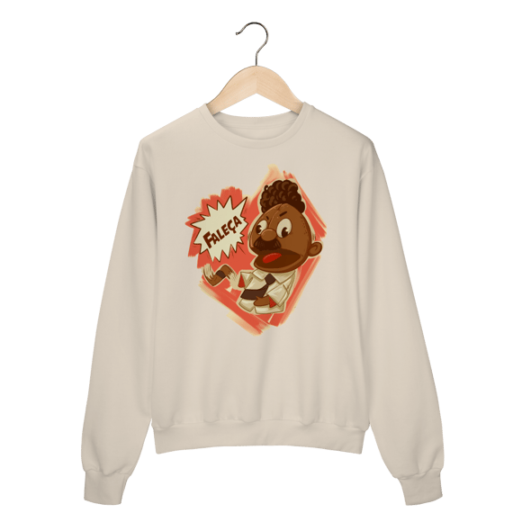 Moletom Fechado Faleça Versão 02 Grande Centralizado