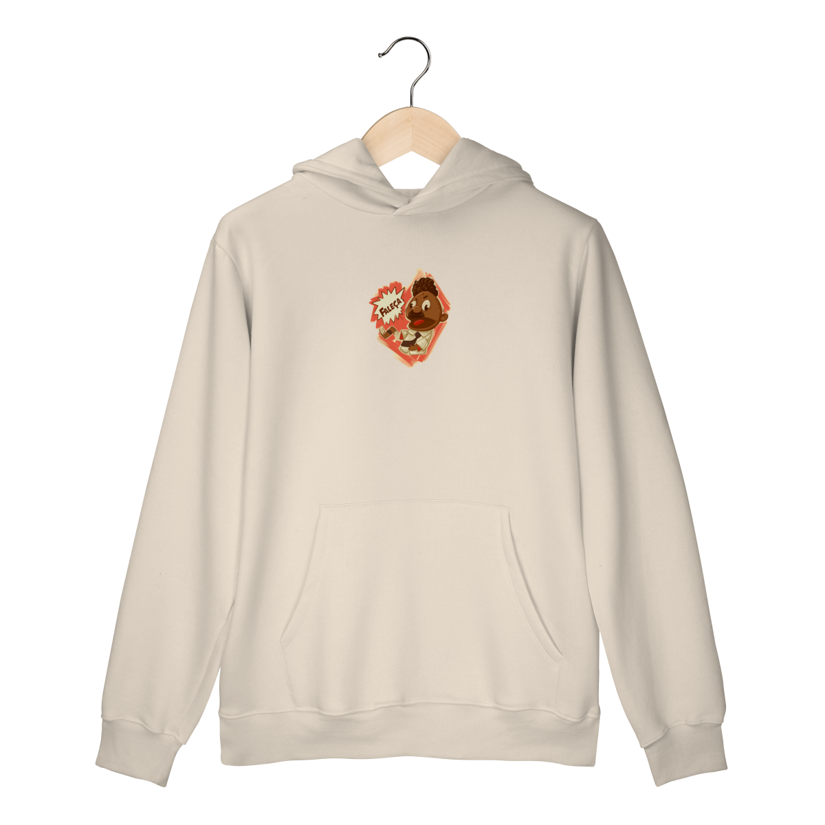 Nome do produto: Moletom Canguru Faleça Versão 02 Pequeno Centralizado