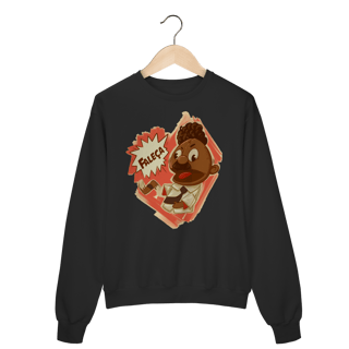 Nome do produto Moletom Fechado Faleça Versão 02 Grande Centralizado