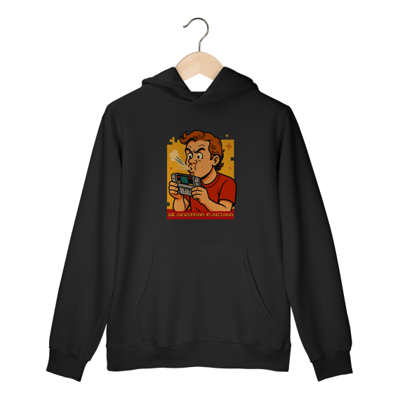 Moletom Nerd Retrô — Se Assoprar Funciona