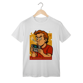 Nome do produto Camiseta Nerd Retrô — Se Assoprar Funciona