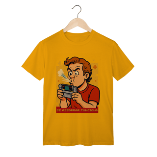 Nome do produto Camiseta Nerd Retrô — Se Assoprar Funciona