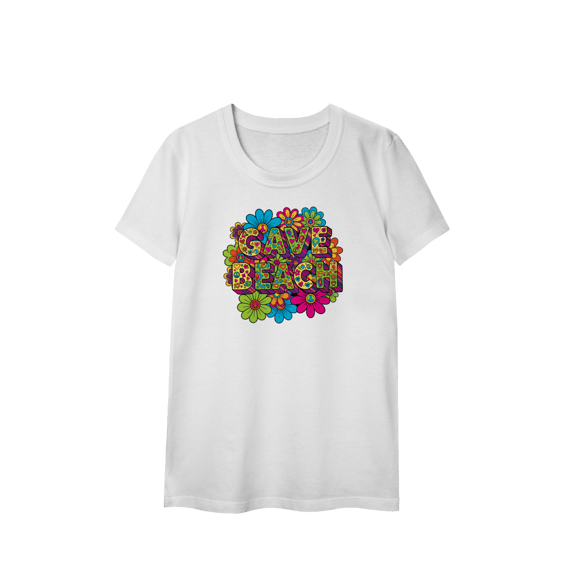  baby look Flower Power Groovy