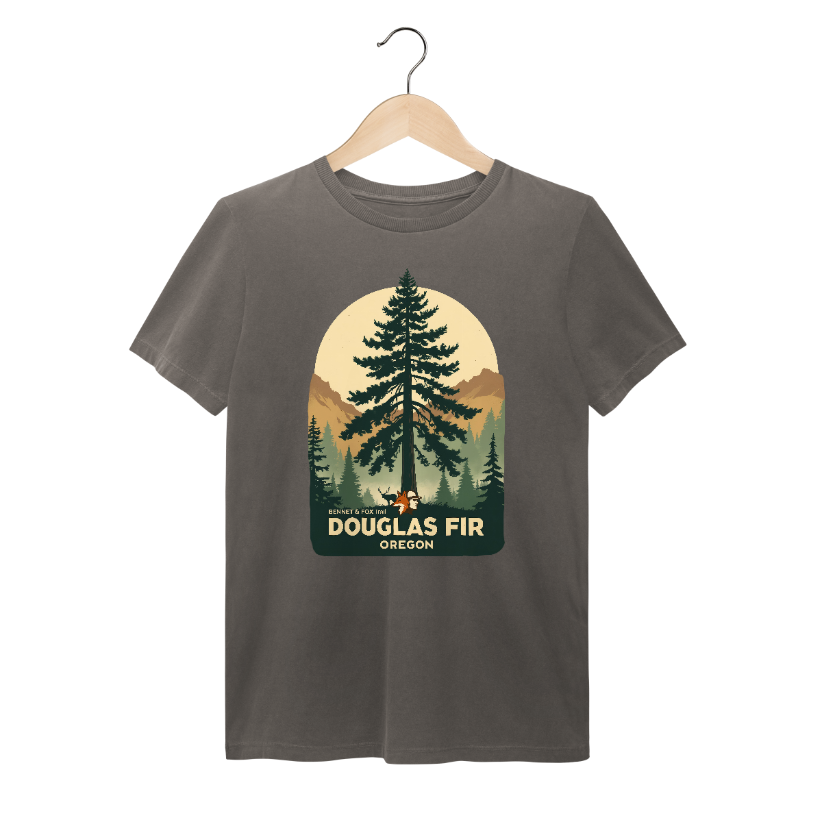Nome do produto: Camiseta Estonada Vintage Douglas Fir - Aventura, Trilha e Estilo Vintage Bennet & Fox