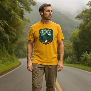 Nome do produto Camiseta Serra da Graciosa | Bennet e Fox – Natureza, Montanha e Paraná