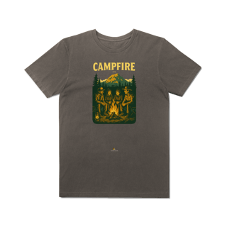 Camiseta Estonada Vintage - Campfire (Fogueira)