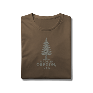 Nome do produto Camiseta Made in Oregon – Douglas Fir, Símbolo do Oregon