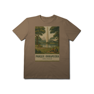 Nome do produto Camiseta Parque Ibirapuera – Nostalgia Paulistana, Estilo Vintage Bennet e Fox