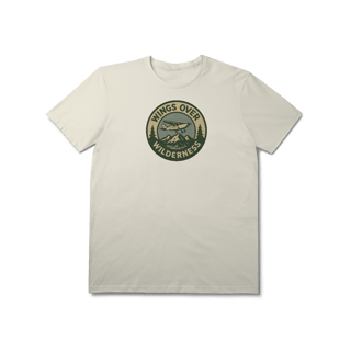 Nome do produto Camiseta Avião Bennet e Fox - Voando Sobre o Alaska Selvagem