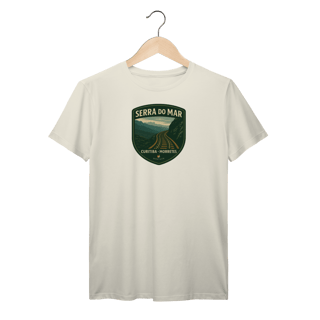 Nome do produto Camiseta Masculina Serra do Mar Prime | Trem Curitiba-Morretes Vintage