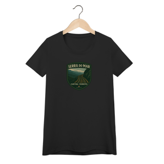 Nome do produto Camiseta Feminina Serra do Mar Aventureira | Trem Curitiba-Morretes