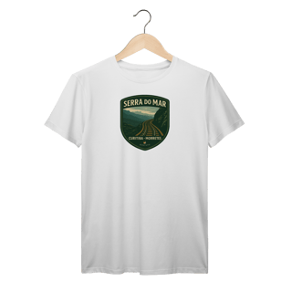 Nome do produto Camiseta Masculina Serra do Mar Prime | Trem Curitiba-Morretes Vintage