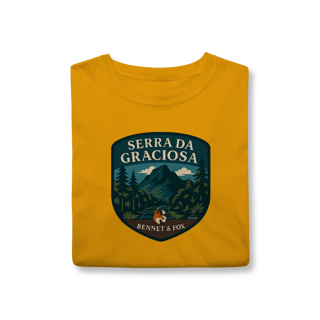 Nome do produto Camiseta Serra da Graciosa | Bennet e Fox – Natureza, Montanha e Paraná