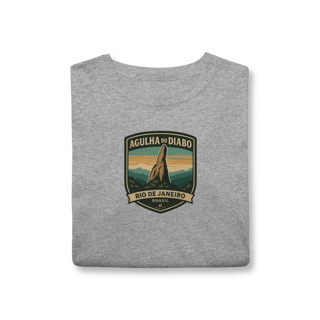 Nome do produto Camiseta Unissex Agulha do Diabo | Escalada Clássica Vintage