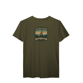 Nome do produto Camiseta Masculina Agulha do Diabo Prime | Escalada Clássica Vintage