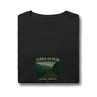 Nome do produto Camiseta Feminina Serra do Mar Aventureira | Trem Curitiba-Morretes