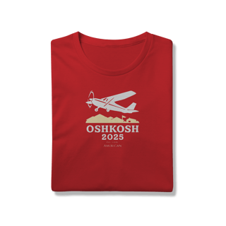 Nome do produto Camiseta Oshkosh 2025 Bennet & Fox - O Espírito das Grandes Aventuras da Aviação