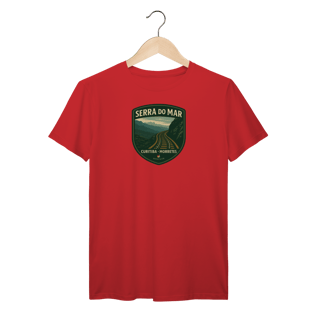 Nome do produto Camiseta Masculina Serra do Mar Prime | Trem Curitiba-Morretes Vintage