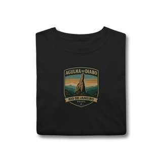 Nome do produto Camiseta Unissex Agulha do Diabo | Escalada Clássica Vintage