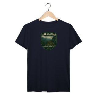 Nome do produto Camiseta Masculina Serra do Mar Prime | Trem Curitiba-Morretes Vintage