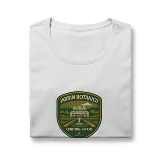 Nome do produto Camiseta Feminina Jardim Botânico Curitiba | Linha Aventureira Vintage