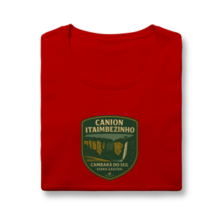 Nome do produto Camiseta Feminina Cânion Itaimbezinho Aventureira | Serra Gaúcha Vintage