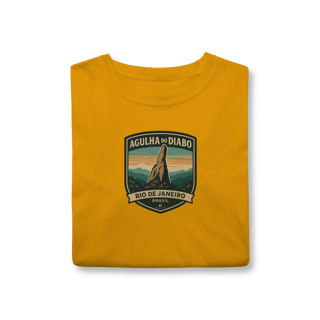 Nome do produto Camiseta Unissex Agulha do Diabo | Escalada Clássica Vintage