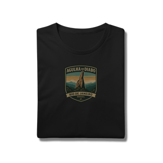 Nome do produto Camiseta Masculina Agulha do Diabo Prime | Escalada Clássica Vintage