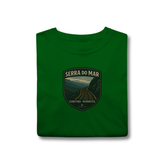 Nome do produto Camiseta Unissex Serra do Mar | Trem Curitiba-Morretes Vintage