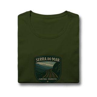 Nome do produto Camiseta Feminina Serra do Mar Aventureira | Trem Curitiba-Morretes