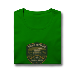 Nome do produto Camiseta Feminina Jardim Botânico Curitiba | Linha Aventureira Vintage